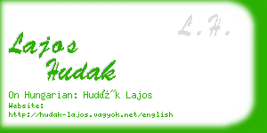 lajos hudak business card